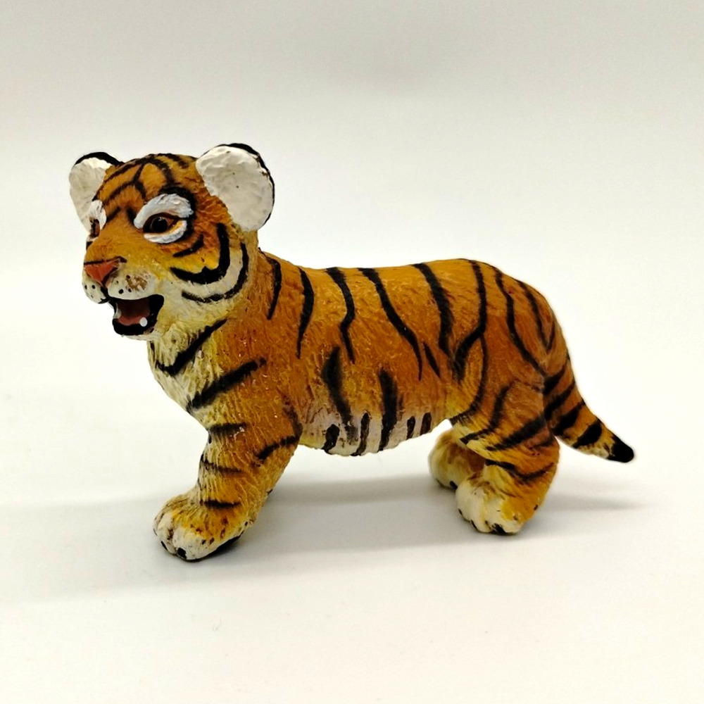 Bengal Tiger Cub Figurine - Safari Ltd Miami FL - 2.5" Long - 2006
